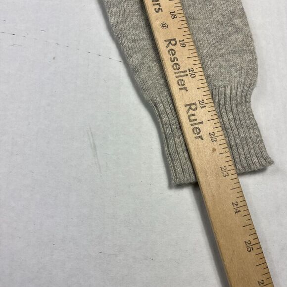 BP Studio Womens Cashmere V-Neck Sweater Gray Long Short Sleeve Pullover S/M - Picture 8 of 11